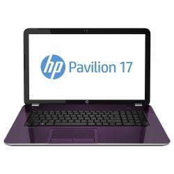 HP Pavilion 17-e100 17-e196nr 17.3in. LED (BrightView) Notebook - AMD A-Series A4-5000 1.50 GHz - Regal Purple