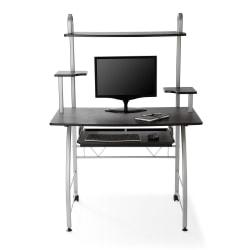 Realspace(R) Zillope II Computer Desk, 56 1/4in.H x 39 3/8in.W x 23 3/4in.D, Black