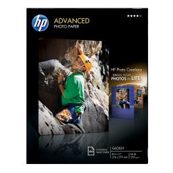 HP Advanced Photo Paper, 8 1/2in. x 11in., 10.5 Mil, Pack Of 100 Sheets