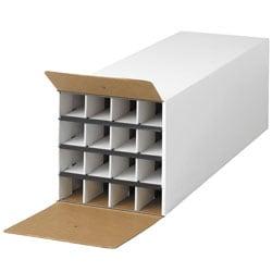 Safco(R) Compact KD Roll File, 12 1/2in.H X 12 3/4in.W X 37in.D, White
