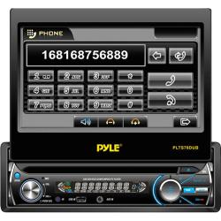 Pyle PLTS78DUB Car DVD Player - 7in. Touchscreen LCD - Single DIN