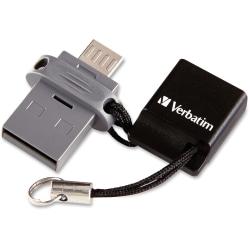Verbatim Store 'n' Go Dual USB Flash Drive for OTG Devices, 64GB Verbatim Store 'n' Go Dual USB Flash Drive for OTG Devices, 64GB