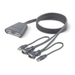 UPC 722868489802 product image for Belkin 2-Port KVM Switch with Built-In Cabling | upcitemdb.com
