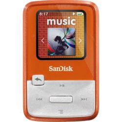 SanDisk Sansa Clip Zip SDMX22-004G-A57O 4 GB Flash MP3 Player - Orange