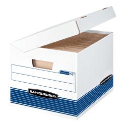Bankers Box(R) 35% Recycled Systematic Storage Boxes, 10 1/4in. x 13in. x 16in, Woodgrain, Case Of 12