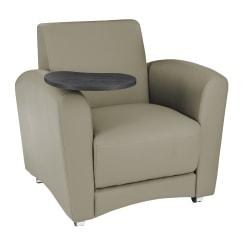 OFM Interplay-Series Single-Tablet Chair, 33in.H x 43in.W x 32in.D, Taupe