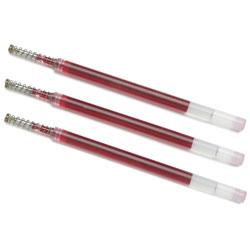 SKILCRAFT (R) Vista Gel Pen Refills, 0.7mm, Medium Point, Red, Pack Of 3