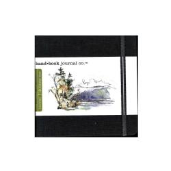 Hand Book Journal Co. Travelogue Drawing Journal, 5 1/2in. x 5 1/2in., Ivory/Black, Pack Of 2