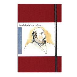 Hand Book Journal Co. Travelogue Drawing Journals, Portrait, 5 1/2in. x 8 1/4in., 128 Pages, Vermilion Red, Pack Of 2