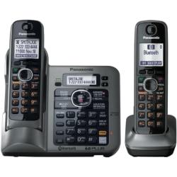 Panasonic Link2Cell KX-TG7642M Cordless Phone - 1.90 GHz - DECT 6.0 - Metallic Gray