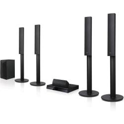 LG LHB655 5.1 3D Home Theater System - 1000 W RMS - A/V Receiver - Blu-ray Disc Player - Black