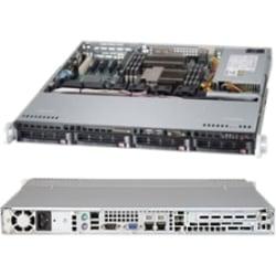 Supermicro SuperServer 6017B-MTLF Barebone System - 1U Rack-mountable - Intel C602 Chipset - Socket B2 LGA-1356 - 2 x Processor Support - Black