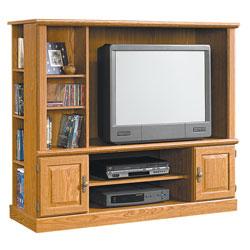 Sauder(R) Orchard Hills Entertainment Center For 37 1/2in.W TVs, 47 3/8in.H x 53 1/2in.W x 19in.D, Carolina Oak