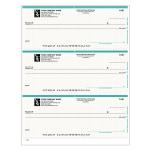 Quicken(R), QuickBooks(R), Microsoft Money(R) And Simply Money(R) Vanguard Laser Checks, Standard, Beige/Teal, Box Of 500