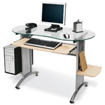 Office Depot(R) Brand Glass Top Desk