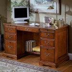 Cole Office Corvallis Flat-Top Desk, 30in.H x 54in.W x 24in.D, Cordovan Cherry by Cole Office