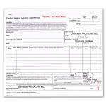 Bill Of Lading Forms