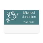 Custom-Engraved Plastic Pocket Logo Name Badge  1