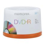 Memorex(R) DVD-R Recordable Media Spindle, 4.7GB/120 Minutes, Pack Of 50