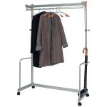 Alba Metal Garment Rack With Hangers, Chrome