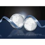 Personalized Identity Greeting Holiday Cards, Around the Globe, 7 7/8in. x 5 5/8in, Box Of 25