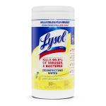 Lysol R  Sanitizing Wipes  Lemon  Lime Blossom Sce
