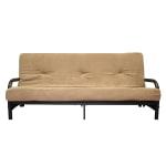 Ameriwood(TM) Adjustable Black Metal Futon, Full-Size Sleeper, 31in.H x 97in.W x 34in.D,... by Ameriwood