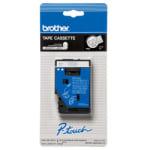 Brother Model TC-14Z1 White On Clear Tape, 3/8in. x 25