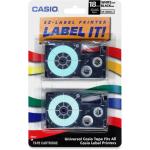 Casio Model XR18WE2S Black On White Tapes