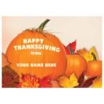 Personalized Identity Greeting Holiday Cards, 7 7/8in. x 5 5/8in, Pumpkin Patch, Box Of 25