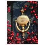 Personalized Identity Greeting Holiday Cards, 7 7/8in. x 5 5/8in, Golden Glimmer, Box Of 25