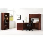HON(R) 10500 Series Workstation Desk, Mates With Right Return, 29 1/2in.H x 66in.W x 30in.D, Mahogany