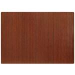 Anji Mountain Bamboo Roll-Up Chair Mat, 48in. x 72in., 1/4in.-Thick, Dark Cherry