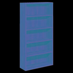 HON (R) 10700 Series Laminate Bookcase, 5 Shelves, 69 1\/4in.H x 36in.W x 13 1\/8in.D, Cognac
