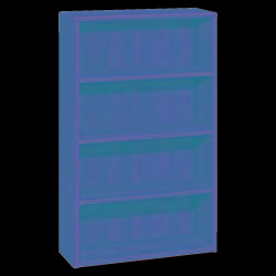 HON (R) 10700 Series Laminate Bookcase, 4 Shelves, 57 1\/8in.H x 36in.W x 13 1\/8in.D, Cognac