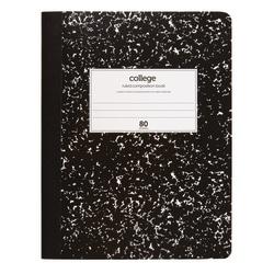 Office Depot(R) Brand Schoolio Marble Composition Book, 9 3/4in. x 7 1/2in., College Ruled, 80 Pages (40 Sheets), Black/White