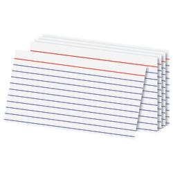 Office Depot(R) Brand Index Cards, 3in. x 5in., Ruled, White, 100