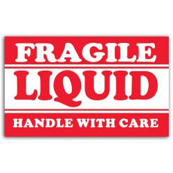 UPC 841436010832 product image for Preprinted Shipping Labels, Fragile Liquid Handle With Care, 5in. x 3in., Red/Wh | upcitemdb.com