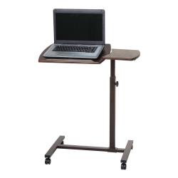 Brenton Studio(R) Zarty Split-Top Mobile Laptop Cart, 35 1/4in.H x 27 3/4in.W x 15 3/4in.D, Brown