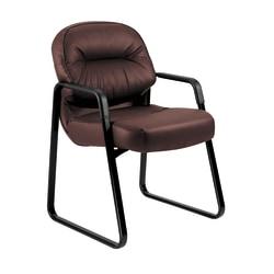 UPC 089192045693 product image for HON(R) Pillow-Soft(R) Leather Guest Chair, 36in.H x 23 1/4in.W x 27 3/4in.D,  | upcitemdb.com