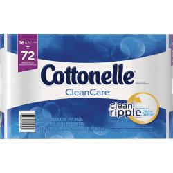 UPC 036000452532 product image for Cottonelle CleanCare CleanRipple 1-Ply Bathroom Tissue, White, 190 Sheets Per Ro | upcitemdb.com