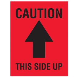UPC 841436010160 product image for Preprinted Shipping Labels, Arrow, Caution This Side Up, 3in. x 4in., Black/Red, | upcitemdb.com