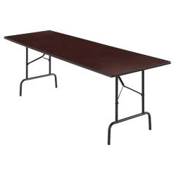 Realspace Folding Table, 8ft. Wide, 29in.H x 96in.W x 30in.D, Walnut
