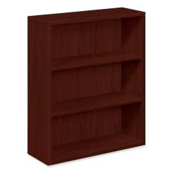 HON (R) 10500 Series (TM) 3-Shelf Bookcase With Fixed Shelves, 43in.H x 36in.W x 13in.D, Mahogany