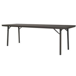 Cosco Folding Table, Rectangle, 30in.H x 96in.W x 30in.D, Brown
