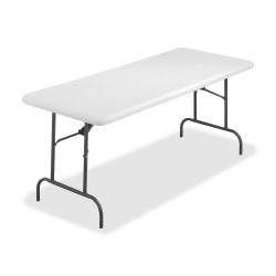 SKILCRAFT Lightweight Folding Table, 29in.H x 30in.W x 72in.D, Platinum