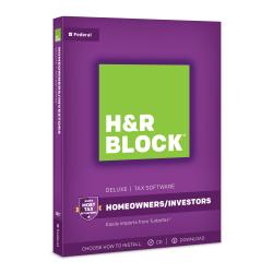 UPC 735290106094 product image for HR Block(R) Deluxe 2017 Tax Software, For PC/Mac, Traditional Disc | upcitemdb.com