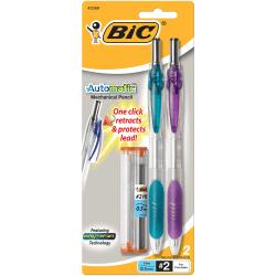 Bic pencil mech 0.5mm asst 2-pk mpfrtp21 (070330425699)