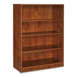 Lorell (R) Essentials 69000 Series 4-Shelf Bookcase, 48in.H x 36in.W x 12 1\/2in.D, Cherry