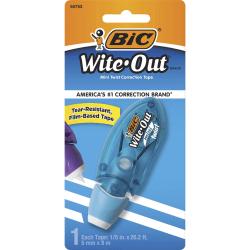 BIC(R) Wite-Out(R) Multipurpose Correction Tape, Single Line, 26.20ft., White